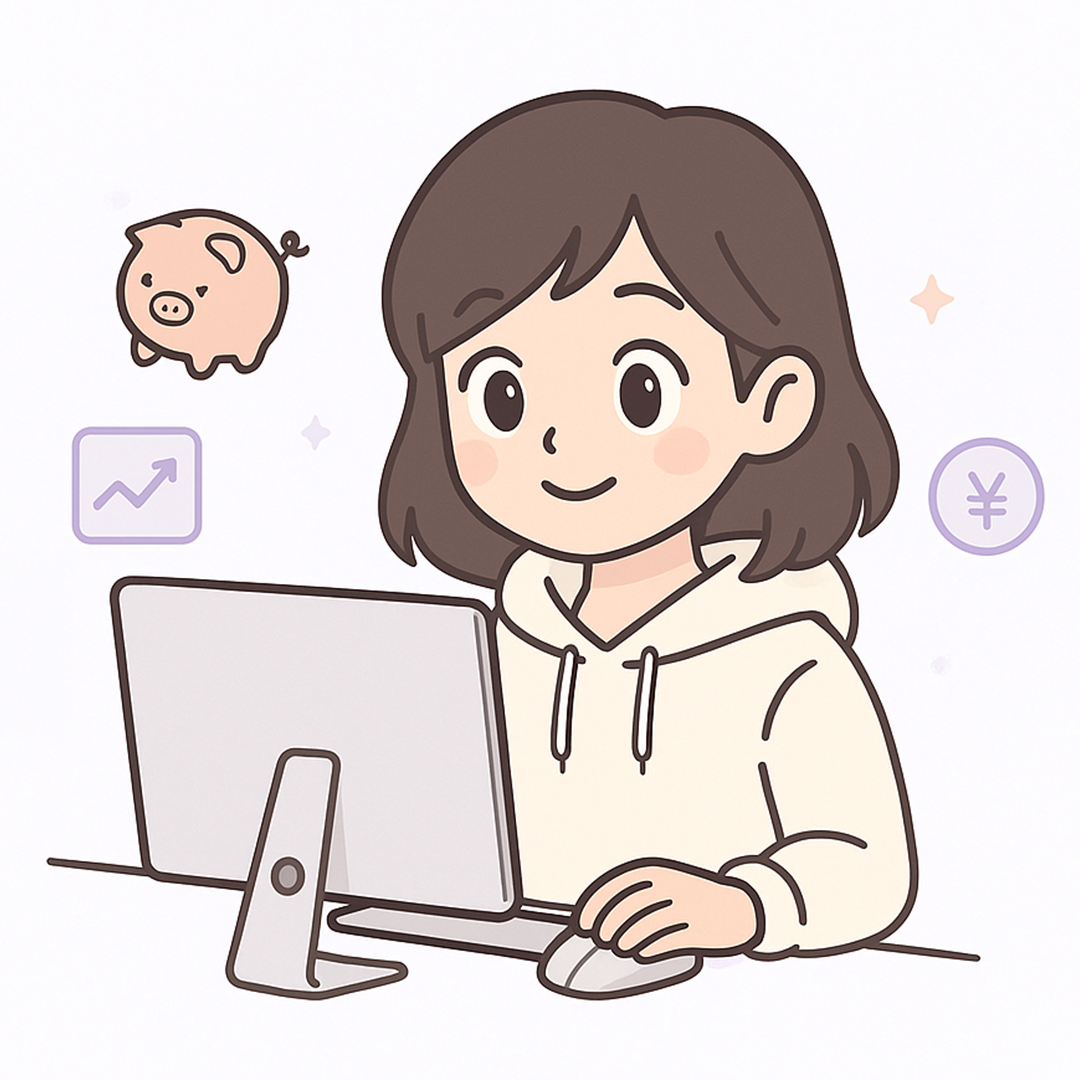 投資について学ぶ女性